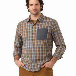 Arc’teryx Bernal Flannel Shirt Men’s Large Plaid Hiking Outdoor Button Up